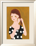 Girl with a Smile, Brading Hair Prints by Hiromi Taguchi