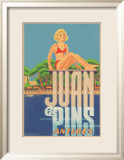 Juan Les Pins, Antibes, France Framed Giclee Print by A. Kow