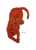 25 Cats Named Sam and One Blue Pussy by Andy Warhol, c.1954 (Red Sam) Giclee Print by Andy Warhol