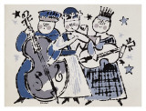 Angel, c.1957 (Three Spirits Playing) Lámina giclée por Andy Warhol