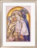 Mucha Nouveau Theater Poster Framed Giclee Print by Alphonse Mucha