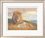 Lion and Lamb Posters av Lucie Bilodeau