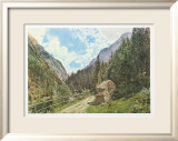 Das Anlauftal Bei Gastein - Salzburg Poster von Rudolph von Alt