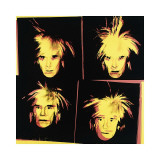 Self-Portrait, c.1986 (Four Yellow Andy's) Giclée-tryk af Andy Warhol Self-Portrait, c.1986 (Four Yellow Andy's) Giclée-tryk af Andy Warhol