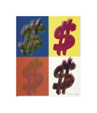 Quadrant Dollar Signs, c.1982 Giclée-Druck von Andy Warhol