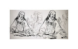 Details of the Last Supper, c.1986 (Double Jesus) reproduction procédé giclée par Andy Warhol