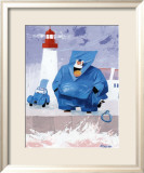 Papy Pechou au Phare Poster by Hubert Rublon