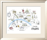 Map of Paris Poster by Alice Tait