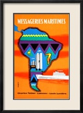 Messageries Maritimes Amerique Du Sud - Small Arte por Desaleux