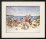 Jeux de plage pour la famille ours Affiches par Susan Anderson