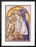 Mucha Nouveau Theater Poster Framed Giclee Print by Alphonse Mucha