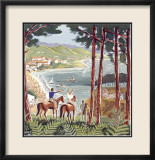 Basque Coast Innrammet Giclee-trykk av Hervé Baille Basque Coast Innrammet Giclee-trykk av Hervé Baille