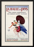 La Baule les Pins Estampe encadrée par Leonetto Cappiello