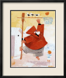 Papy Pechou au Basket Prints by Hubert Rublon