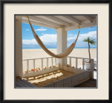 Beach House Hammock, Barbuda Poster von Tom Mackie