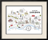 Map of London Posters by Alice Tait