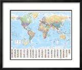Mapa mundi Lámina Mapa mundi Lámina