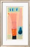 Blue Pear with Vase, 2000 Plakat av Russel Baker