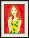 Girl Eating an Apple Posters par Hiromi Taguchi