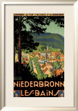 Niederbronn Innrammet Giclee-trykk av Lucien Blumer