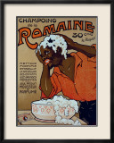 Champoing la Romaine Estampe encadrée par F. Xardes