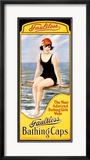 Faultless Bathing Caps Lámina giclée enmarcada por William Haskell Coffin