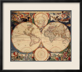 Mappemonde Art par Nicholas Visscher