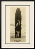 The Surf-Rider Hawaii Innrammet Giclee-trykk av Ray Jerome Baker