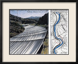 Over The River XI: Project for Arkansas River Planscher av Christo Over The River XI: Project for Arkansas River Planscher av Christo