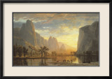 Vallée du Yosemite Affiche par Albert Bierstadt