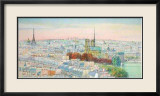Paris, Panorama Vers Notre-Dame II Reproduction encadrée édition limitée par Rolf Rafflewski