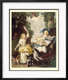 Les enfants de George III Affiche par John Singleton Copley