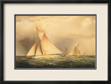 Puritan and Priscilla off Sandy Hook Kunst av James Edward Buttersworth