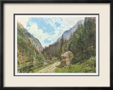 The Valley Anlauftal near Gastein, Salzburg Affiches par Rudolph von Alt