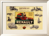 Renault Tractor Farm Equipment Framed Giclee Print