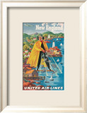 United Airlines, New England Poster von Joseph Feher