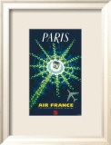 Paris, Air France, c.1947 Plakater av Pierre Baudouin Paris, Air France, c.1947 Plakater av Pierre Baudouin
