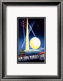 New York World's Fair, World of Tomorrow Innrammet Giclee-trykk av Joseph Binder