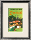 United Airlines: Disneyland in Anaheim, California, c.1960's Láminas por Stan Galli
