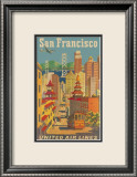 United Airlines: San Francisco, c.1950 Kunstdrucke von Stan Galli