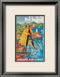 United Airlines, New England Kunstdruck von Joseph Feher