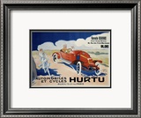 Hurtu Automobiles et Cycles Lámina giclée enmarcada por O'Galop
