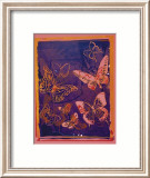 Vanishing Animals: Butterflies, c.1986 (Peach on Navy) Reprodukcje autor Andy Warhol