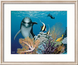 Coral Garden and Dolphin Affiches par Mark Mackay