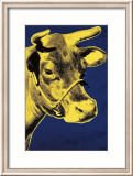 Cow, c.1971 (Blue and Yellow) Poster van Andy Warhol
