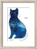 25 Cats Named Sam and One Blue Pussy by Andy Warhol, c.1954 (Blue Sam) Poster von Andy Warhol