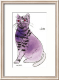 25 Cats Named Sam and One Blue Pussy by Andy Warhol, c.1954 (Purple Sam) Poster von Andy Warhol