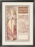 Osterreich, Paris, 1900 Framed Giclee Print by Alphonse Mucha