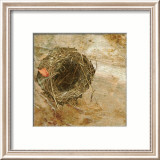Nest Red Leaf Art by Susan Friedman