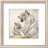 Tigres Blancs, Mere et Fille Posters av Danielle Beck